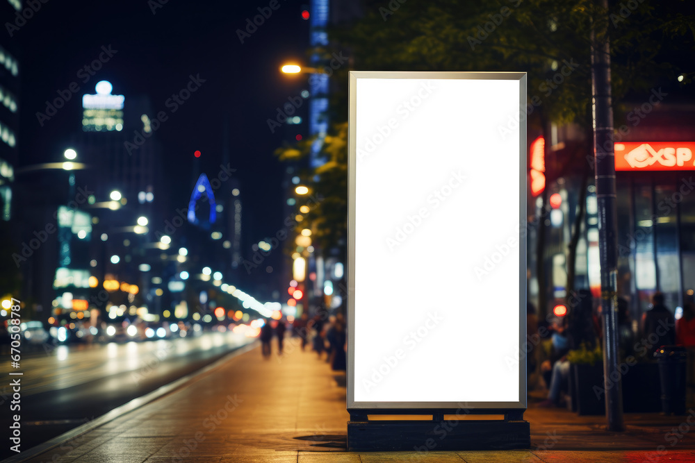 Mockup Advertisement billboard. Background Generative AI