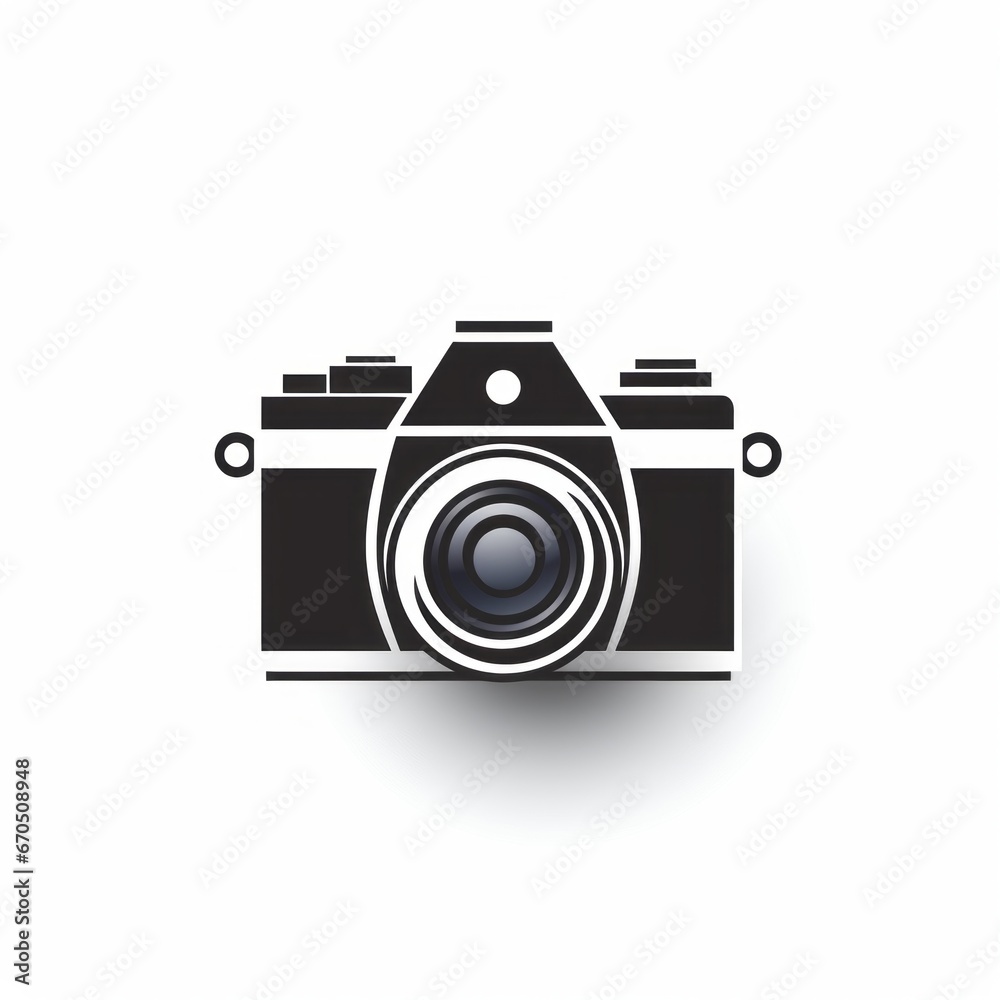 minimalistic camera logo perfect for a print