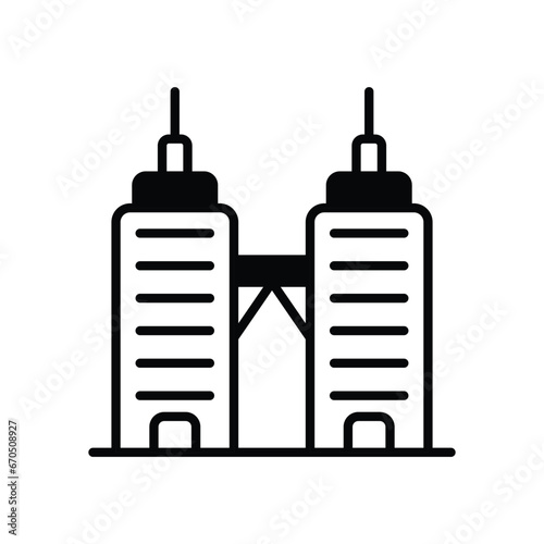 Link Building icon isolate white background vector stock illustration