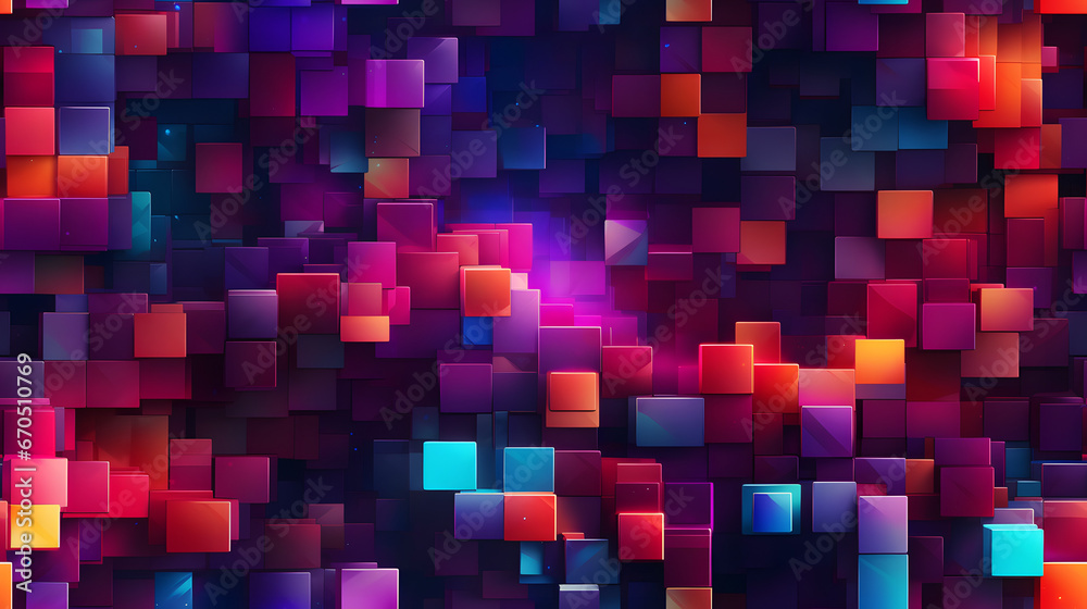 Seamless vibrant blocks inspired by Tetris Seamless vibrant blocks inspired by Tetris
