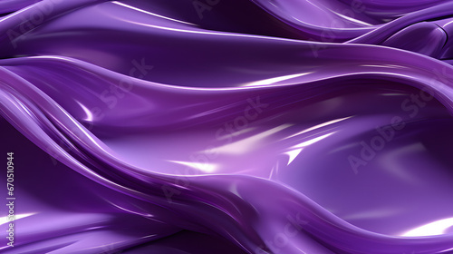 Seamless glossy wavy purple slime with ambient reflections photo