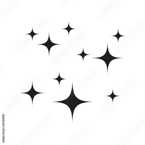Shine vector icon  clean star illustration sign isolated vector illustration.