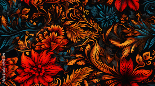 Seamless intricate Javanese batik patterns