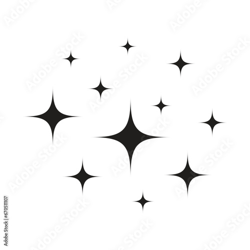 Shine vector icon  clean star illustration sign isolated vector illustration.