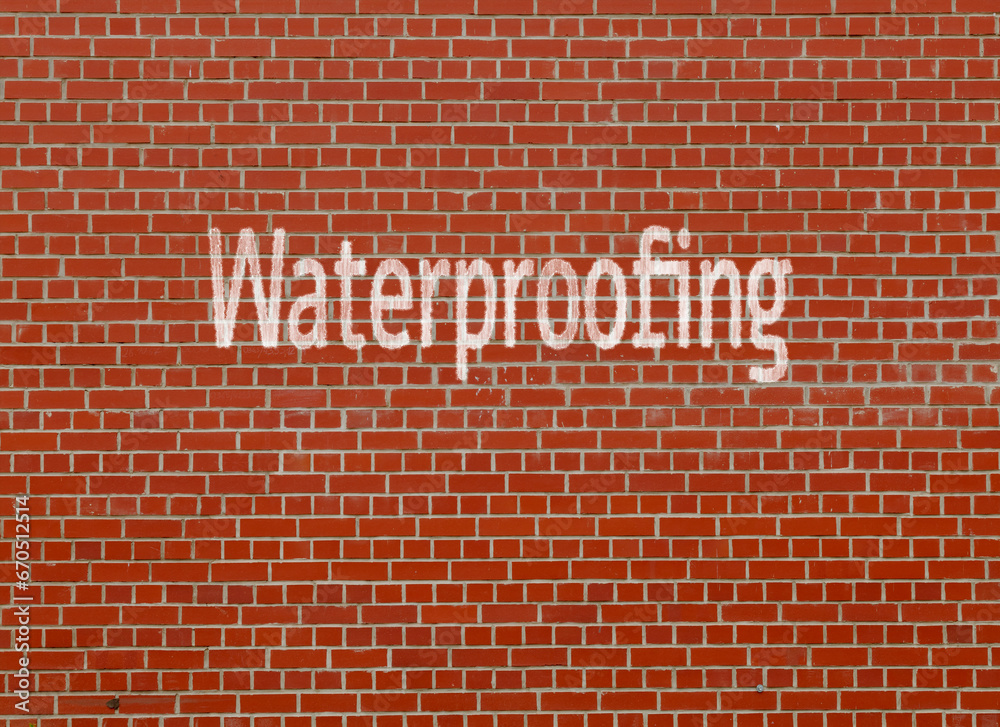Waterproofing: Applying materials to prevent water penetration in structur