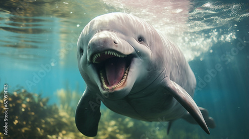 sea lion swimming