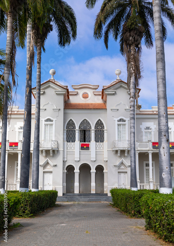 The palacio das bolas is the provincial headquarters of MPLA, Benguela Province, Benguela, Angola photo