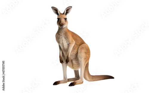 Marsupial Wonders The Kangaroo on isolated background