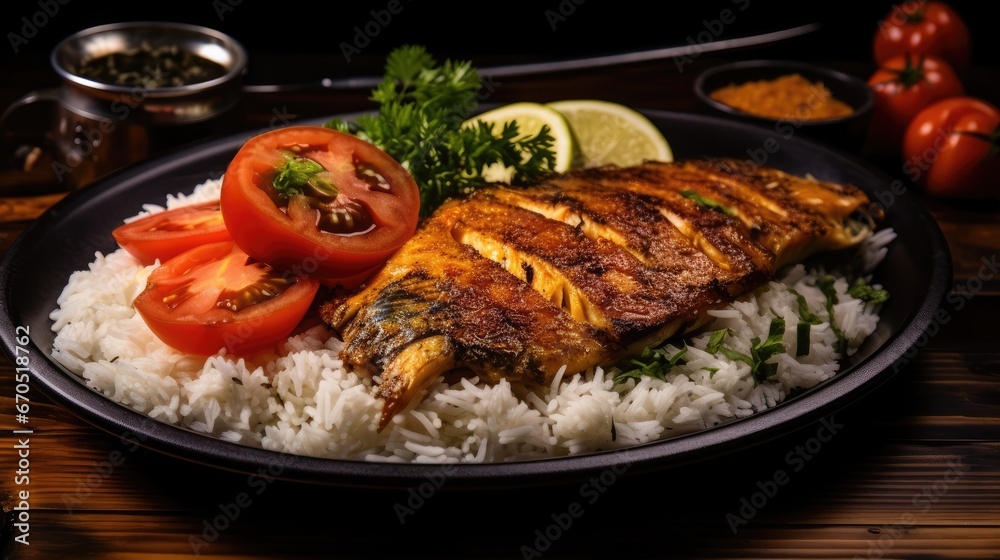 grilled fish with vegetables grilled fish with vegetables