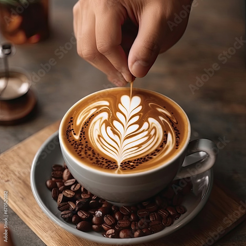 National Coffee Day - Capture the Artistry of a Barista Generative AI