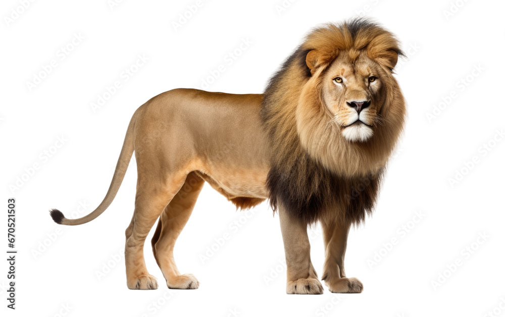 Majestic Lion King of Beasts Transparent PNG