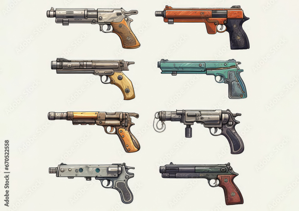 Different Types of Guns Generative AI
