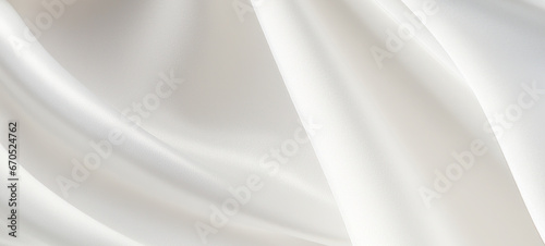 Smooth elegant rippled white silk or satin luxury cloth texture, wedding background, beautiful soft blur pattern natural, Abstract background design luxury white cloth