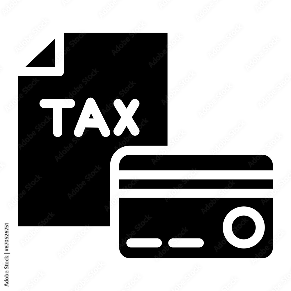tax payment glyph tax payment glyph