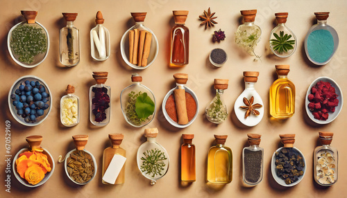 Aromatic Bounty: A Collection of Spice Herbs