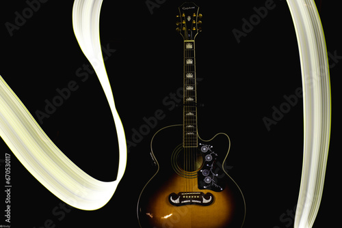 guitar and notes