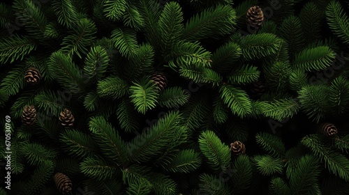 Texture background in the form of branches from Christmas trees. New Year's mood concept.