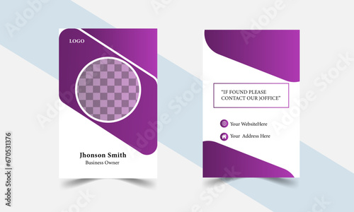 New Corporate Executive Office ID card Template Design