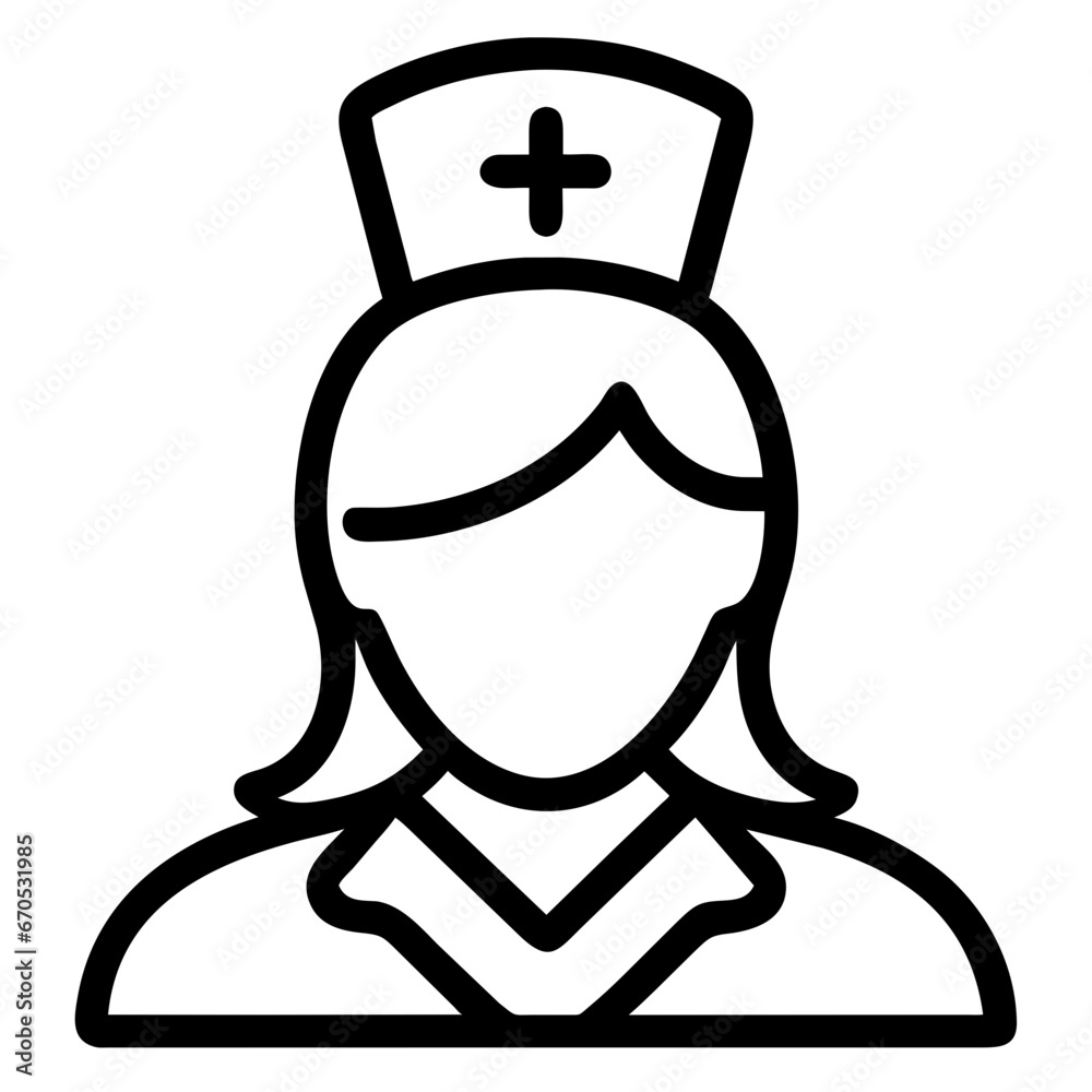 Nurse vector icon 