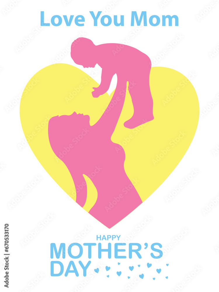 Happy Mother's Day. banner, Greeting card, poster Happy Mother's Day. banner, Greeting card, poster
