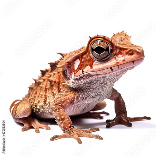 Antillean crested frog Anolis richardsonii photo