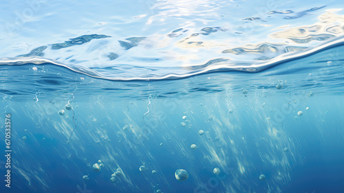 hlaf under water design, bubbles coming up © Sternfahrer