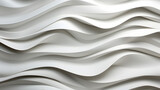 HQ Abstract White Wavy Sculpted Background, 3D Wave Liquid Flow Texture. Fluid art Abtract-themed, Illustrations