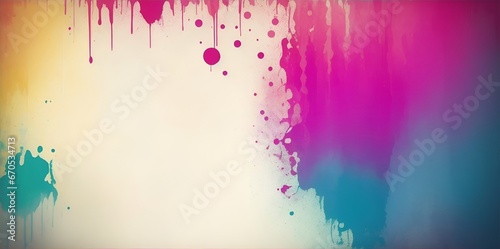 Watercolor splashon surface. AI generated illustration photo