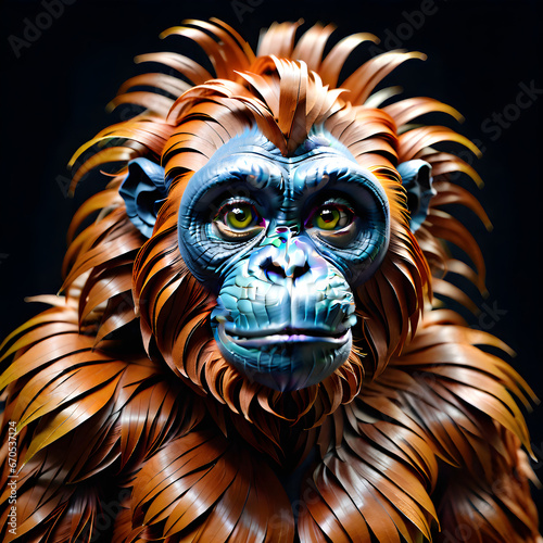 Paper's Orangutan Delight: Crafting Endearing Elegance.(Generative AI)