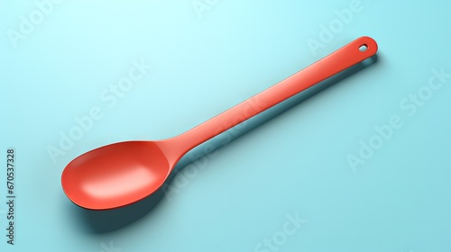 Minimalism 3d rendering pan and spatula icon