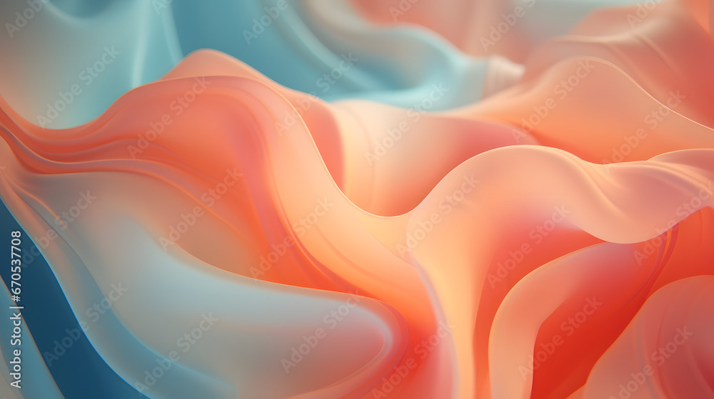 Obraz premium green and orange abstract background