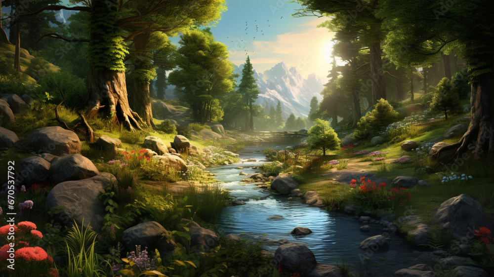 Natural Wallpaper Generative AI Natural Wallpaper Generative AI