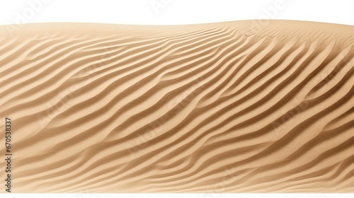 Desert sand isolated on white background and texture, with clipping path