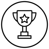 Trophy Vector Icon Design Illustration