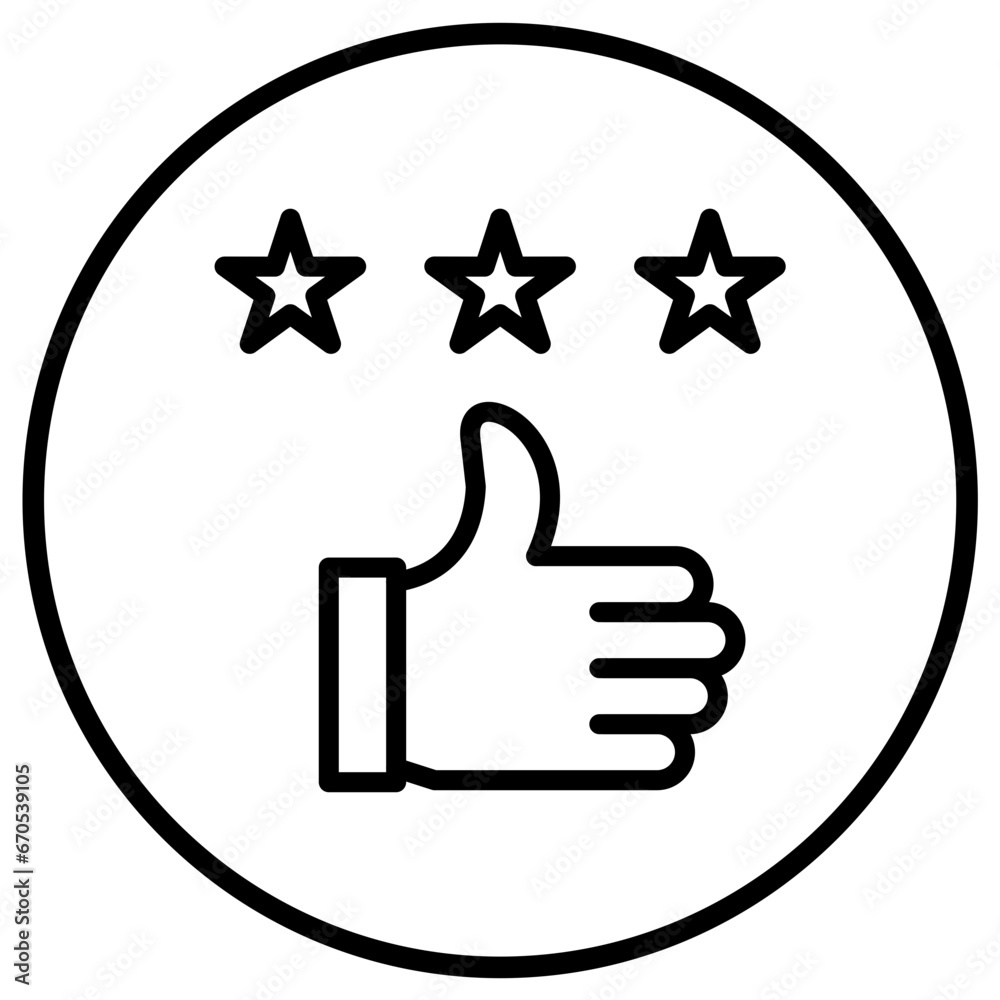 Customer Review Vector Icon Design Illustration