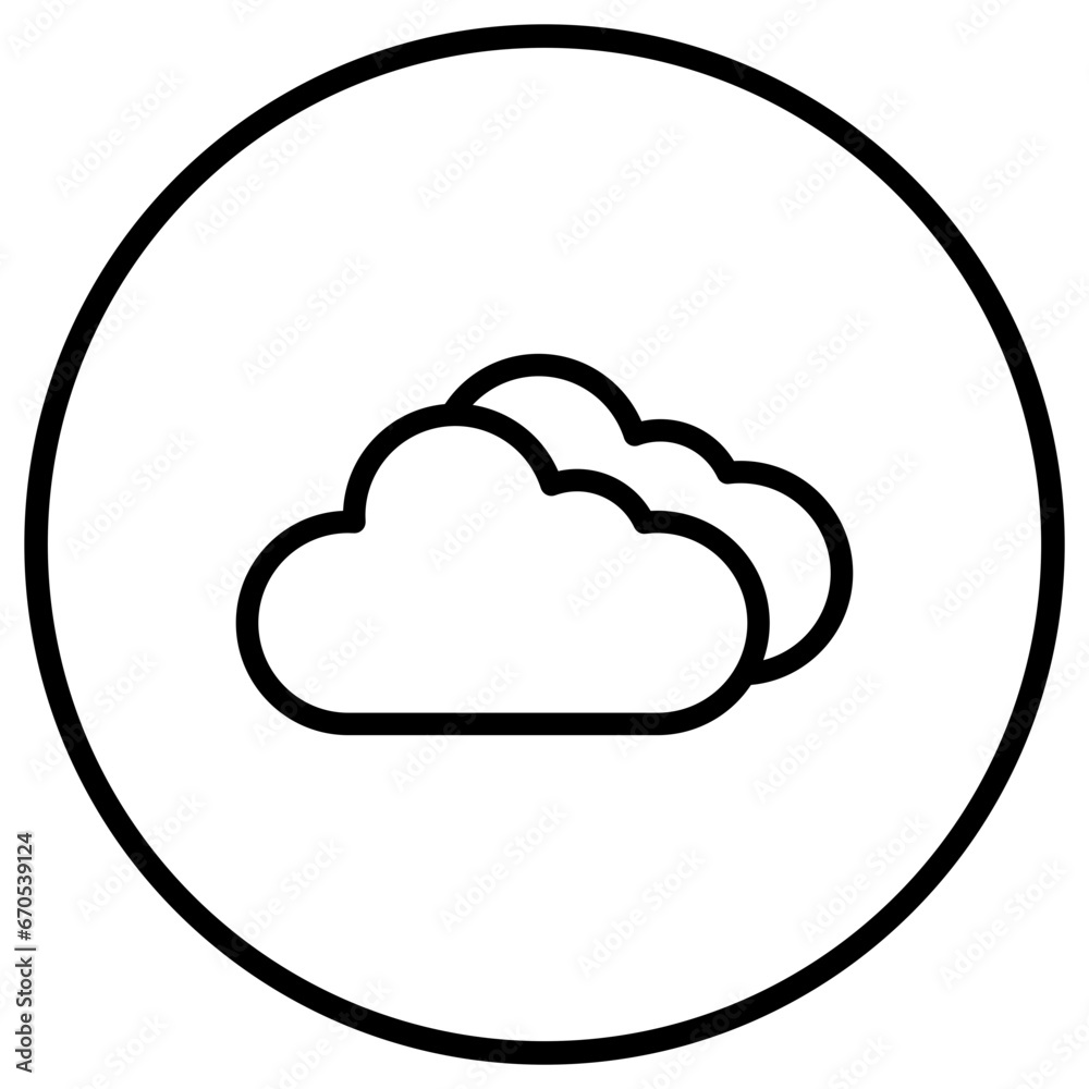 Cloud Vector Icon Design Illustration Cloud Vector Icon Design Illustration