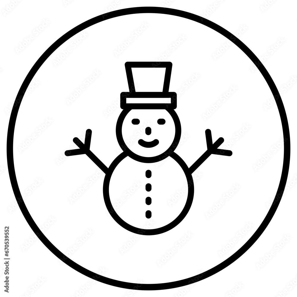 Snowman Vector Icon Design Illustration Snowman Vector Icon Design Illustration