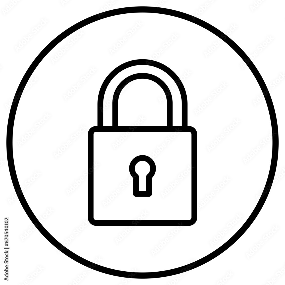 Locked Vector Icon Design Illustration Locked Vector Icon Design Illustration