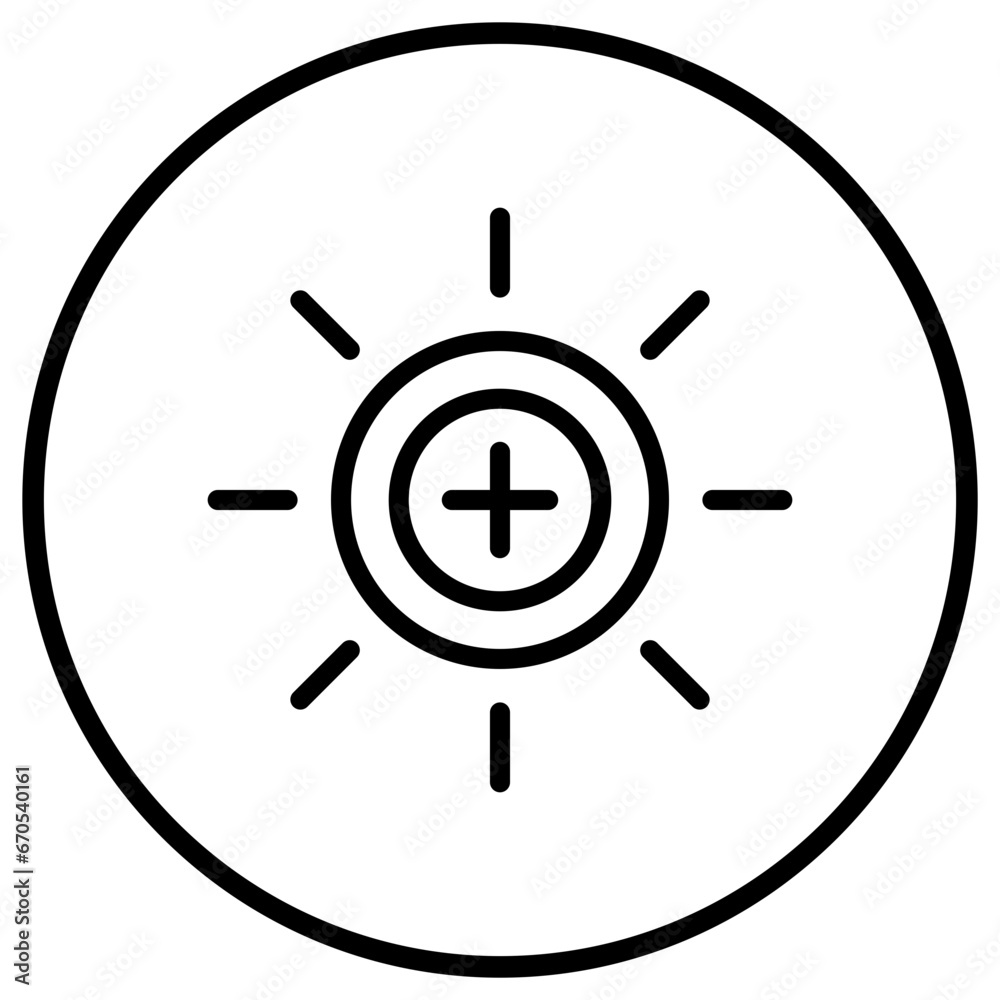 Brightness Vector Icon Design Illustration Brightness Vector Icon Design Illustration