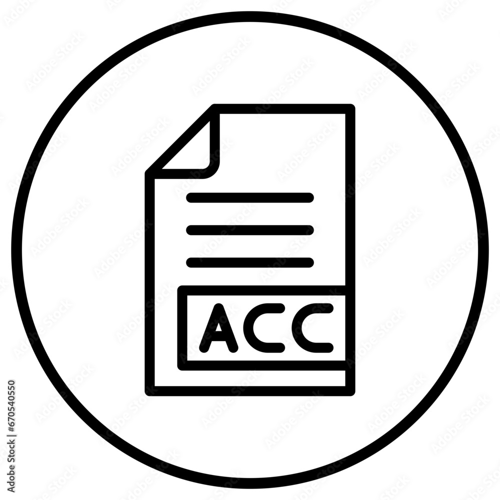 AAC Vector Icon Design Illustration AAC Vector Icon Design Illustration