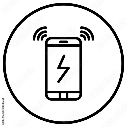 Wireless charging Vector Icon Design Illustration