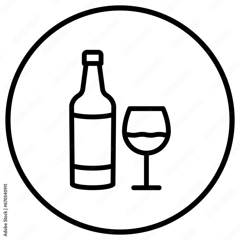 Wine bottle Vector Icon Design Illustration Wine bottle Vector Icon Design Illustration