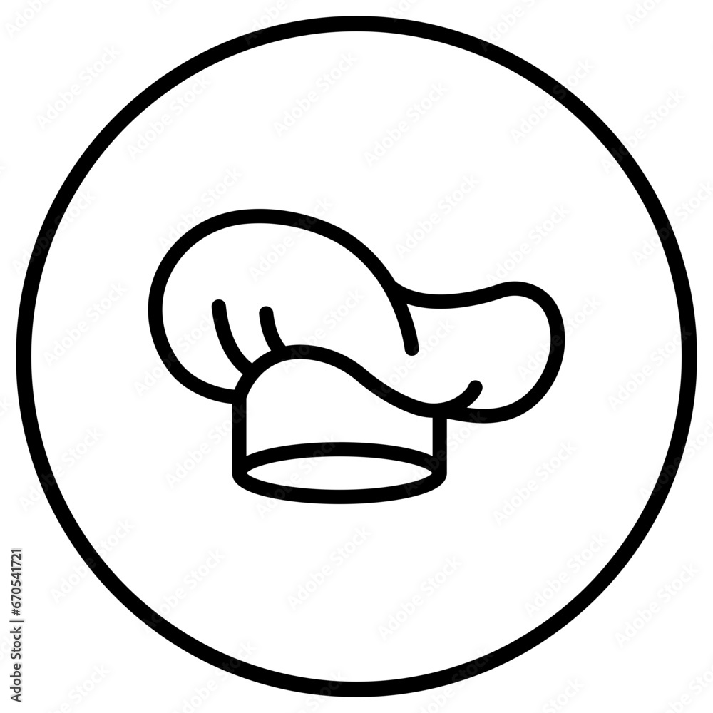 Chef Hat Vector Icon Design Illustration Chef Hat Vector Icon Design Illustration