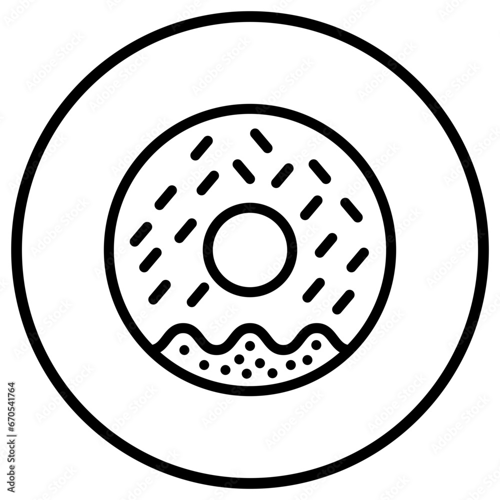 Donut Vector Icon Design Illustration Donut Vector Icon Design Illustration