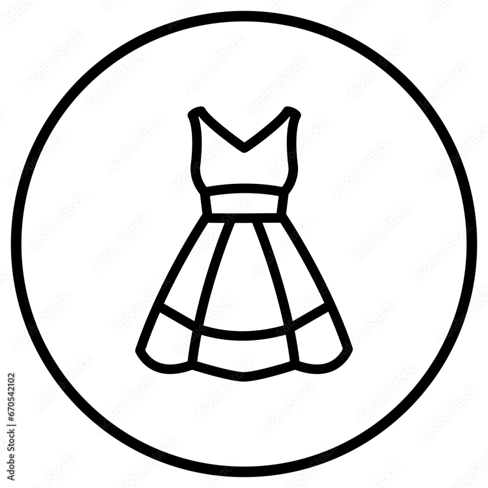 Dress Vector Icon Design Illustration
