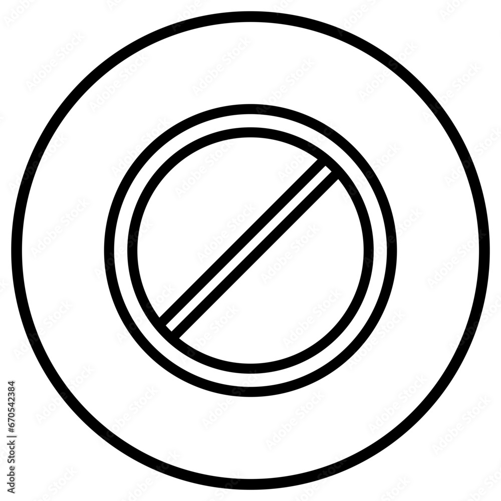 No stopping Vector Icon Design Illustration No stopping Vector Icon Design Illustration
