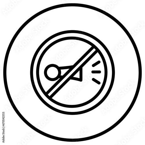No horn Vector Icon Design Illustration