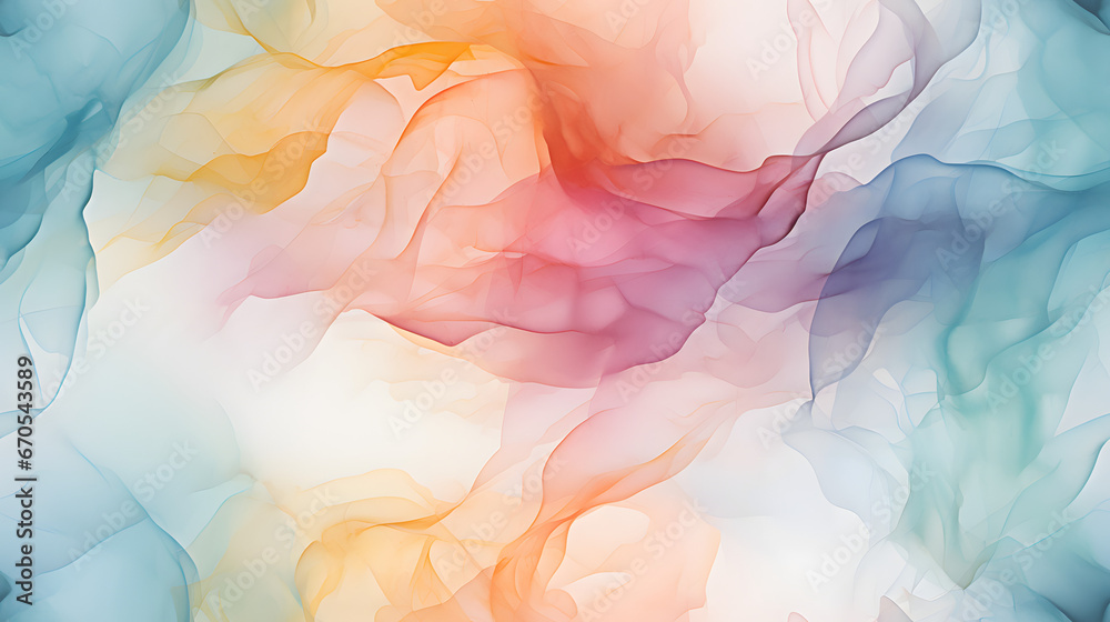 Watercolor wash with blended hues pattern - obrazy, fototapety, plakaty 