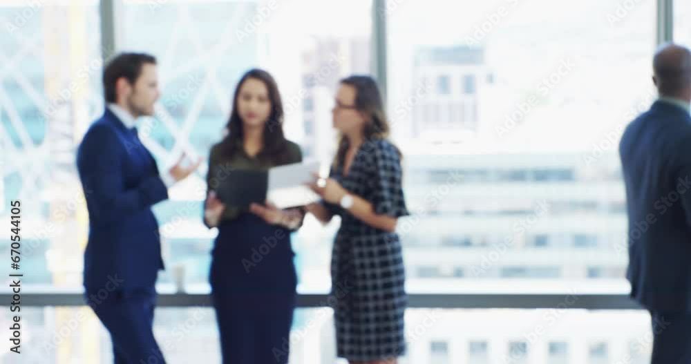 Face, walking or businesswoman in office with mobile app online for social media or website notification. Break, news blog or happy worker on a phone texting or networking for communication or chat Face, walking or businesswoman in office with mobile app online for social media or website notification. Break, news blog or happy worker on a phone texting or networking for communication or chat