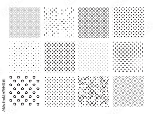 Wallpaper Mural different seamless patterns Torontodigital.ca